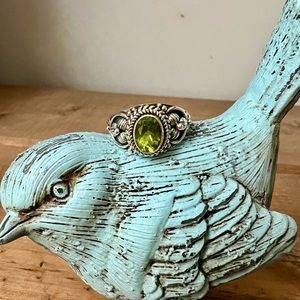 Artisan Crafted Green Citrine Ring